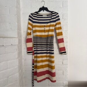 Saturday Sunday Striped Belted Knit Dress | Size M